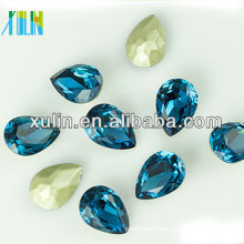 magnetically fancy blue pear shaped cz stone for gemstone
